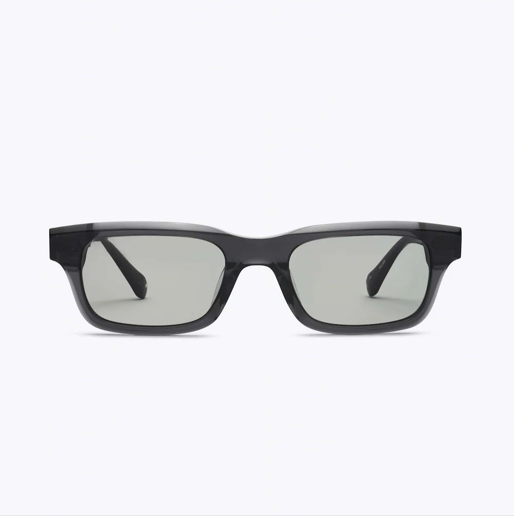 UV GLASSES Dark Grey Rectangular Sunglasses